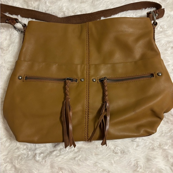 The Sak Brown Leather Hobo Shoulder Bag Soft Slouchy Medium - Picture 7 of 7